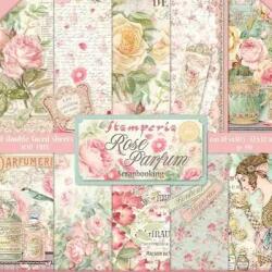 Stamperia Scrapbook papírkészlet - Rose parfum 10 lap (sbbl125)