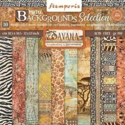 Stamperia Scrapbook papírkészlet - Savanna backgrounds 10 lap (sbbl109)