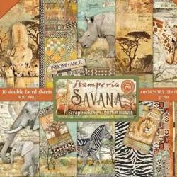 Stamperia Scrapbook papírkészlet - Savana 10 lap (sbbl103)