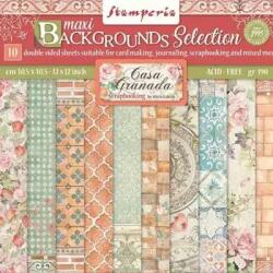 Stamperia Scrapbook papírkészlet - Casa Granada backgrounds 10 lap (sbbl108)