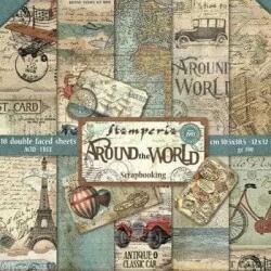 Stamperia Scrapbook papírkészlet - Around the world 10 lap (sbbl28)