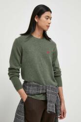 Levi's gyapjú pulóver könnyű, férfi, zöld - zöld S
