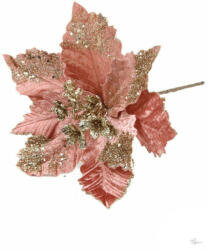 Bloomi Nagy Glitteres Bársony Mikulás Virág - Rosegold (340033)