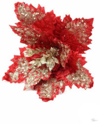 Bloomi Nagy Glitteres Bársony Mikulás Virág - Piros (988176)