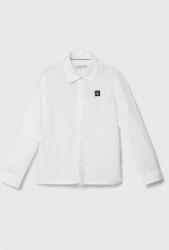 Calvin Klein Jeans gyerek ing pamutból fehér - fehér 140 - answear - 29 990 Ft