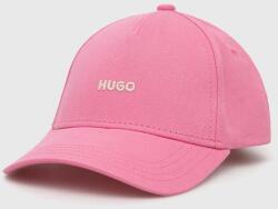 Hugo pamut baseball sapka rózsaszín, nyomott mintás - rózsaszín Univerzális méret - answear - 11 990 Ft
