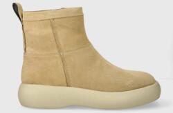 Vagabond Shoemakers velúr bokacsizma JANICK bézs, női, téliesített, lapos talpú, 5695.040. 13 - bézs Női 39