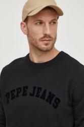 Pepe Jeans pamut melegítőfelső Randall fekete, férfi, nyomott mintás - fekete XL