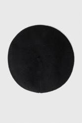 Answear Lab gyapjú barrett sapka fekete, gyapjú - fekete Univerzális méret - answear - 5 790 Ft