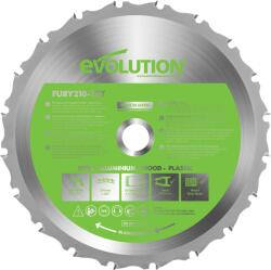 Evolution Panza circular multi-material 210x25.4x1.7 20T Evolution Fury - Cod producator : FURYBLADE210MULTI - Cod EAN : 0849713019967 - FURYBLADE210MULTI (FURYBLADE210MULTI)