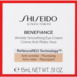 Shiseido Cremă pentru zona ochilor - Shiseido Benefiance ReNeuraRED Technology Wrinkle Smoothing Eye Cream 15 ml Crema antirid contur ochi
