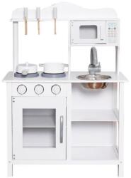Ginger Home Детска дървена кухня Ginger Home - С аксесоари, бяла (W10C404H) - baby