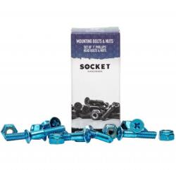  Socket Color gördeszka csavarkészlet (csillag, 1″ - blue) (HW_19101_BE)