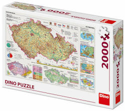 Dino puzzle Hărți ale Republicii Cehe 2000 de piese (561175)