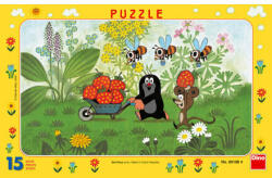 Dino Puzzle Mole în călătorie 15 piese (001084)