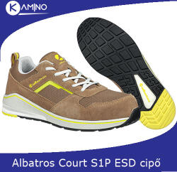 Albatros Court bézs S1P ESD HRO SRC munkavédelmi cipő (ALB-647610-48)