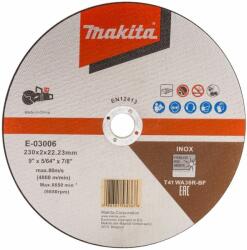 Makita E-03006 vágókorong inoxhoz 230x2x22mm (E-03006)