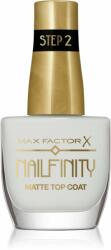 MAX Factor Nailfinity Matte Top Coat zselés fedő körömlakk matt hatással árnyalat 101 Velvet Curtain 12 ml