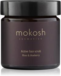 Mokosh Cosmetics Rose & Blueberry hidratáló peeling arcra 60 ml