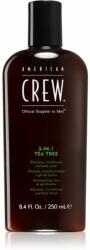 American Crew Hair & Body 3-IN-1 Tea Tree sampo, kondicionáló és tusfürdő 3 in 1 250 ml