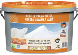 Hornbach Vopsea lavabilă Meister Polar Weiss fără conservanți 10 l