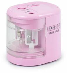 Rapesco Ascutitoare dubla Rapesco PS12-USB, automata, Roz (RP-1446)