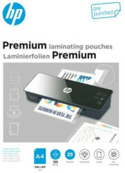 HP Meleglamináló fólia, 125 mikron, A4, fényes, 25 db, HP Premium (HPF9122) (9122)