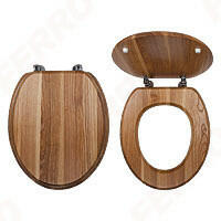FERRO Capac WC soft-close din lemn furniruit, frasin (WC/SOFTJASAN)