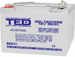 TED Electric Acumulator TED1282, AGM VRLA 12V 82A, GEL Deep Cycle 259mm x 168mm x h 211mm, M6 (AC.RI.12V.BK1.82.0001)