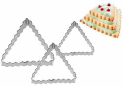 Westmark 35282291 piercing pentru prăjituri, 3 niveluri, 4-5-6 cm, formă triunghiulară ondulată (35282291)