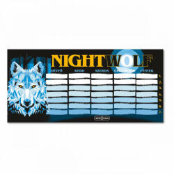 Nightwolf órarend, 23x11 cm, kétoldalas (ARS-50492572)