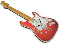  GADGET Elektromos gitár formájú falióra - Piros