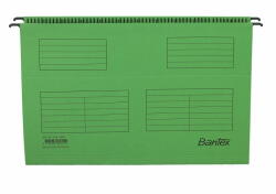 Bantex Dosar suspendabil cu eticheta, bagheta metalica, carton 230g/mp, 25 buc/cutie, Bantex - verde (B-100331436) - pcone