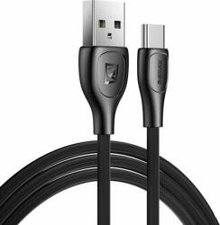 REMAX Lesu Pro RC-160a USB-A apa - USB-C apa 2.0 Adat és töltőkábel - Fekete (1m) (RC-160A BLACK)