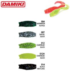 Damiki Grub DAMIKI WOW Grub 7.6cm 012 Chartreuse/Silver 10buc/plic (DMK-WOWG3-012)