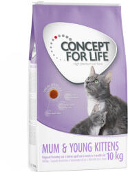 Concept for Life Concept for Life Mum & Young Kittens - Rețetă îmbunătățită! 2 x 10 kg