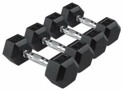 Azafit Hexa Gumírozott Súlyzó - 37, 5 kg (33418)