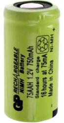 GP Batteries 2/3 AA akku NiMH 1.2V 750 mAh, Flat-Top, GP Batteries GP75AAH