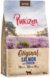 Purizon 2x6, 5kg Purizon Kitten lazac & hal - gabonamentes száraz macskatáp