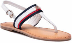 Tommy Hilfiger Sandale Corporate Webbing Flat Sandal FW0FW06232 Alb