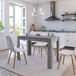 vidaXL betonszürke forgácslap étkezőasztal 120 x 60 x 76 cm (800436) - vidaxl