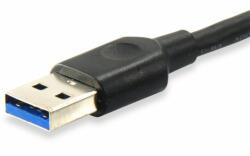 Equip Átalakító Kábel - 128343 (USB-C 3.2 Gen1 to USB-A, apa/apa, fekete, 0, 25m) (128343) - mentornet