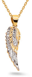 Heratis Forever Háromszínű arany medál gravírozással Angyalszárny IZ24949