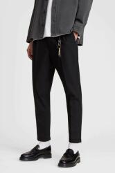 AllSaints pantaloni barbati, culoarea negru, cu fason cargo 99KK-SPM06O_99X