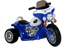 Mini elektromos rendőr kismotor 3 kerékkel JT568 35W - Kék