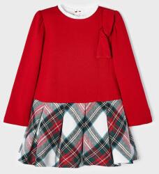 Mayoral rochie din bumbac pentru copii culoarea rosu, mini, evazati 9BYY-SUG04M_33X