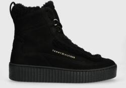Tommy Hilfiger sneakers ESSENTIAL LACE UP WARMBOOTIE culoarea negru, FW0FW07503 9BYX-OBD2Z3_99X