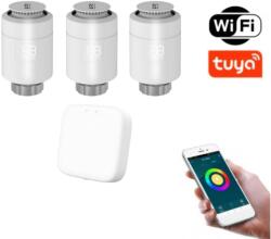 BOT SET 3+1 Smart Zigbee/WiFi termosztatikus fej THS2 Tuya Smart + Gateway