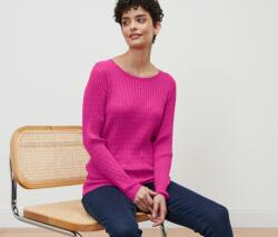 Tchibo Fonott mintás, kötött pulóver, pink Pink S 36/38