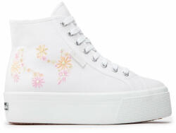 Superga Сникърси Superga 2708 Flowers Embroidery S2121GW White/Multicolor Flowers A6Y (2708 Flowers Embroidery S2121GW)
